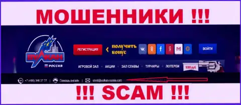 Не рекомендуем общаться через почту с компанией Vulkan Russia - это МОШЕННИКИ !