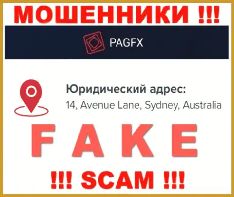 Официальный адрес компании PagFX на ее интернет-ресурсе липовый - это СТОПРОЦЕНТНО ОБМАНЩИКИ !!!