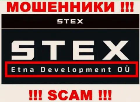 На интернет-портале Стекс написано, что Etna Development OÜ - это их юридическое лицо, однако это не обозначает, что они добросовестны