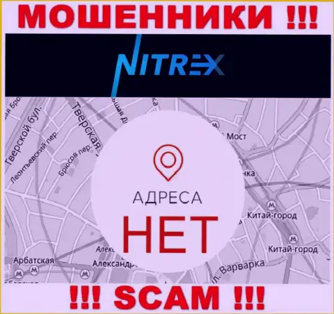 Nitrex не предоставляют данные об адресе конторы, будьте очень бдительны с ними