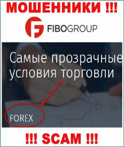 FIBOGroup занимаются обуванием доверчивых людей, промышляя в направлении Forex