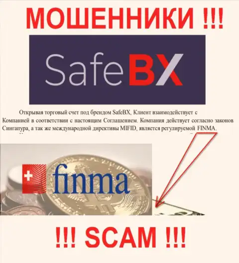 SafeBX и их регулятор: FINMA - это МОШЕННИКИ !