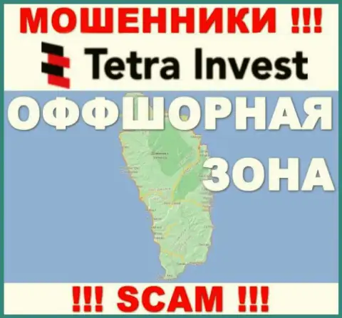 В конторе Tetra Invest абсолютно спокойно лишают денег доверчивых людей, т.к. зарегистрированы в оффшоре на территории - Доминика