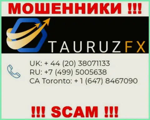 Не берите телефон, когда звонят незнакомые, это могут оказаться мошенники из организации TauruzFX