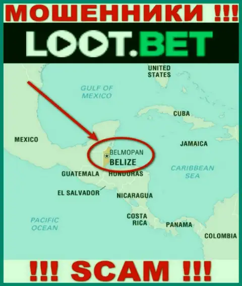 Советуем избегать сотрудничества с интернет мошенниками LootBet, Belize - их офшорное место регистрации