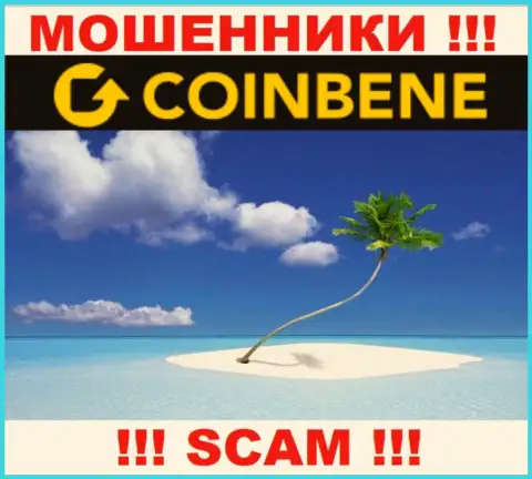 Воры CoinBene Com отвечать за собственные мошеннические действия не желают, так как инфа о юрисдикции скрыта