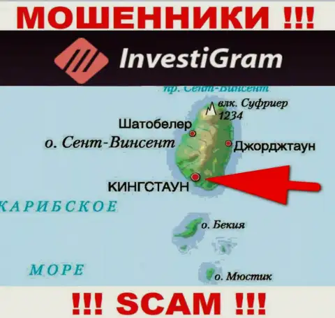 На своем сайте InvestiGram указали, что зарегистрированы они на территории - Сент-Винсент и Гренадины
