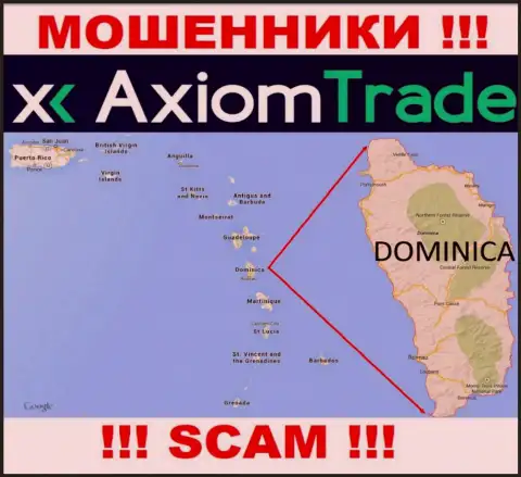 У себя на сервисе Axiom Trade написали, что они имеют регистрацию на территории - Dominica