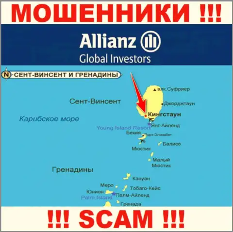 AllianzGI Ru Com беспрепятственно дурачат, так как расположены на территории - Kingstown, St. Vincent and the Grenadines