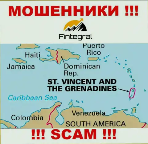 St. Vincent and the Grenadines - здесь официально зарегистрирована жульническая контора Финтеграл