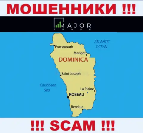 Разводилы MajorTrade Pro засели на территории - Commonwealth of Dominica, чтобы спрятаться от ответственности - МАХИНАТОРЫ