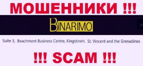 Binarimo Com - это мошенники !!! Осели в оффшоре по адресу Suite 3, ​Beachmont Business Centre, Kingstown, St. Vincent and the Grenadines и прикарманивают вклады людей
