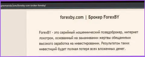 Forex BY - это SCAM и СЛИВ !!! (обзор мошенничества конторы)
