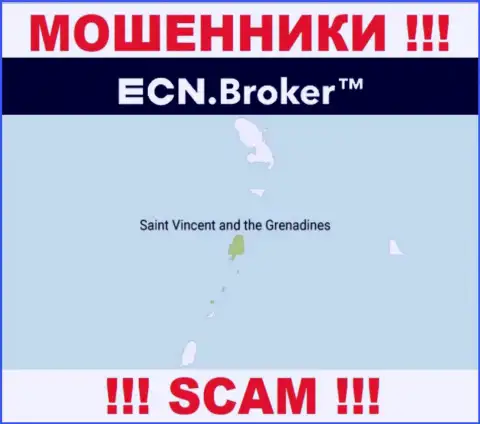 Пустив корни в оффшорной зоне, на территории St. Vincent and the Grenadines, ЕСН Брокер безнаказанно разводят клиентов