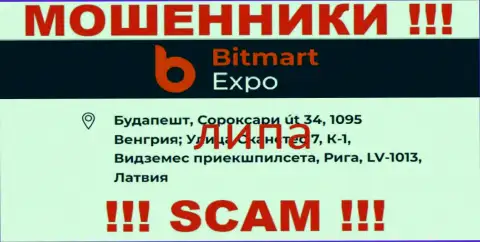 Адрес регистрации компании Bitmart Expo фиктивный - связываться с ней довольно рискованно