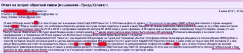 Мошенники из дочерней компании Grand Capital ltd в Ростове (ООО Квинстон) продолжают обувать forex игроков на финансовые средства
