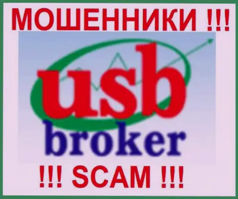 Лого мошеннической Форекс брокерской конторы ЮСБ Брокер